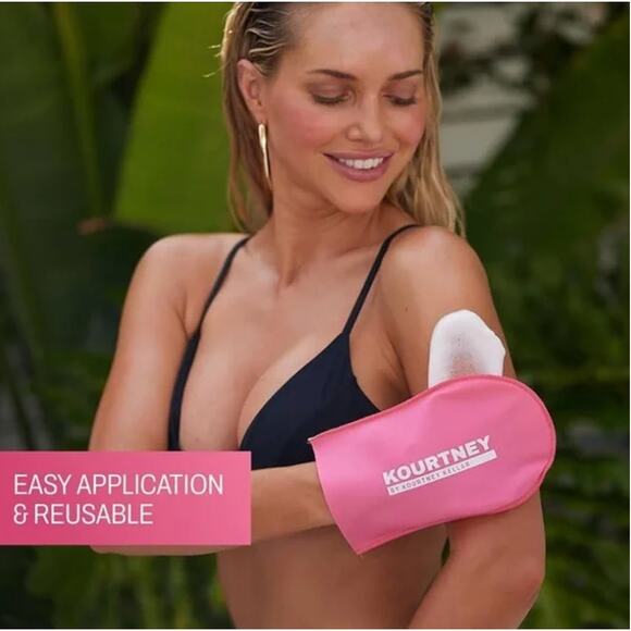 NEW KOURTNEY Kellar Self-Tan Application Mitt - Soft Velvet ONE MITT - Picture 8 of 10
